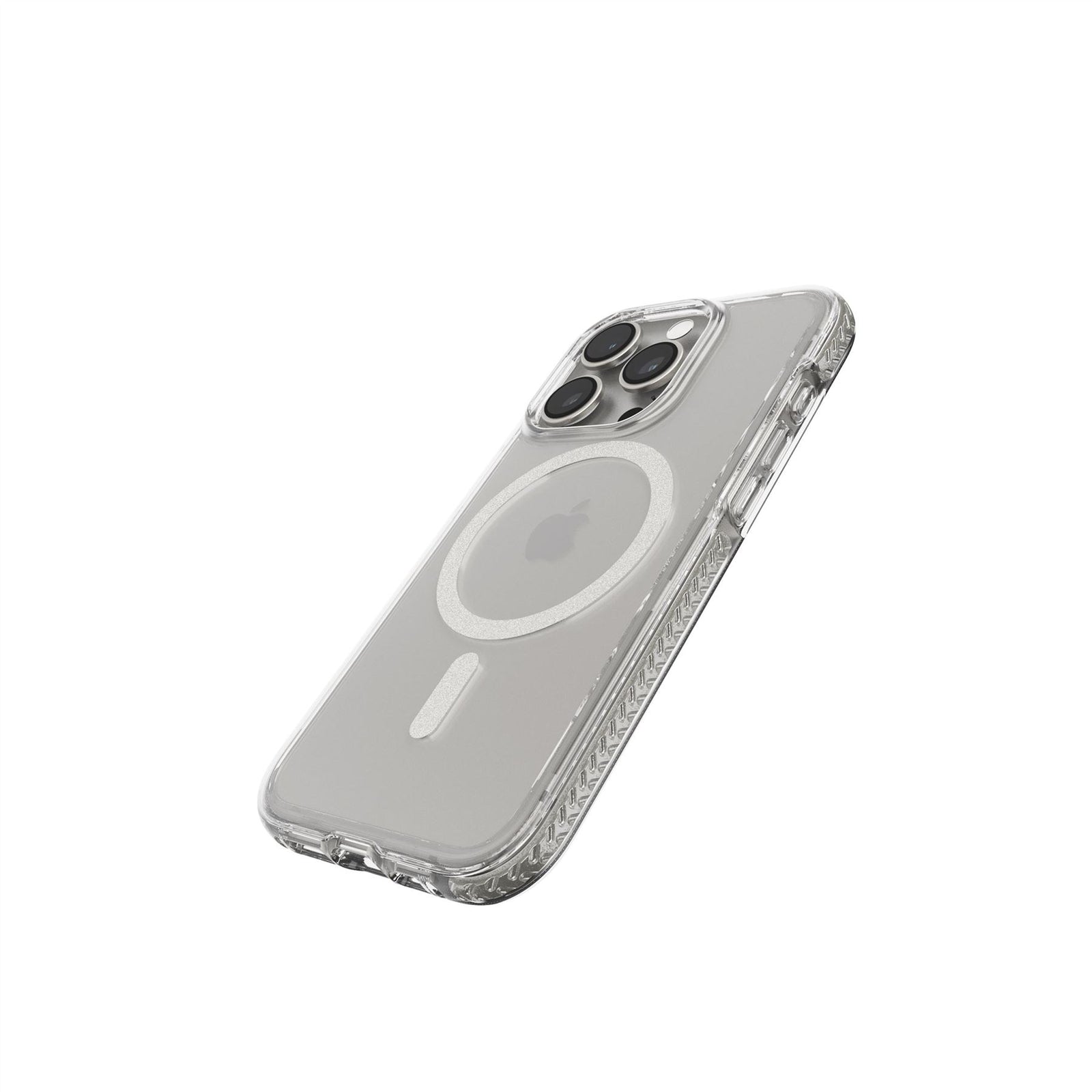 Evo Crystal - Apple iPhone 15 Pro Case MagSafe® Compatible - White Titanium