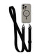 FlexQuartz - Apple iPhone 15 Pro Max Case MagSafe® Compatible with Cross-Body - Black