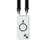 FlexQuartz - Apple iPhone 15 Plus Case MagSafe® Compatible with Cross-Body - Black