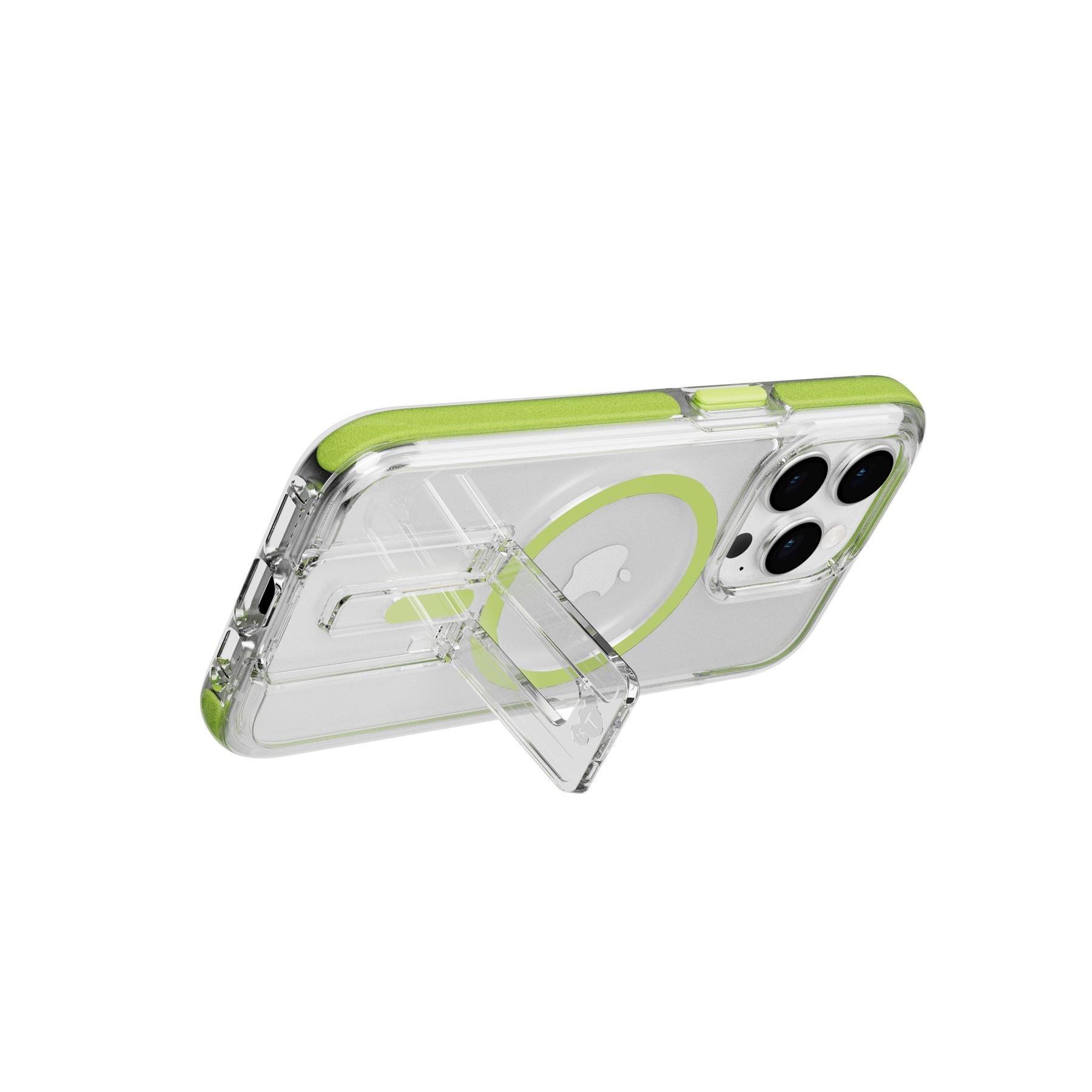 Evo Crystal Kick - Apple iPhone 15 Pro Case MagSafe® Compatible - Lime