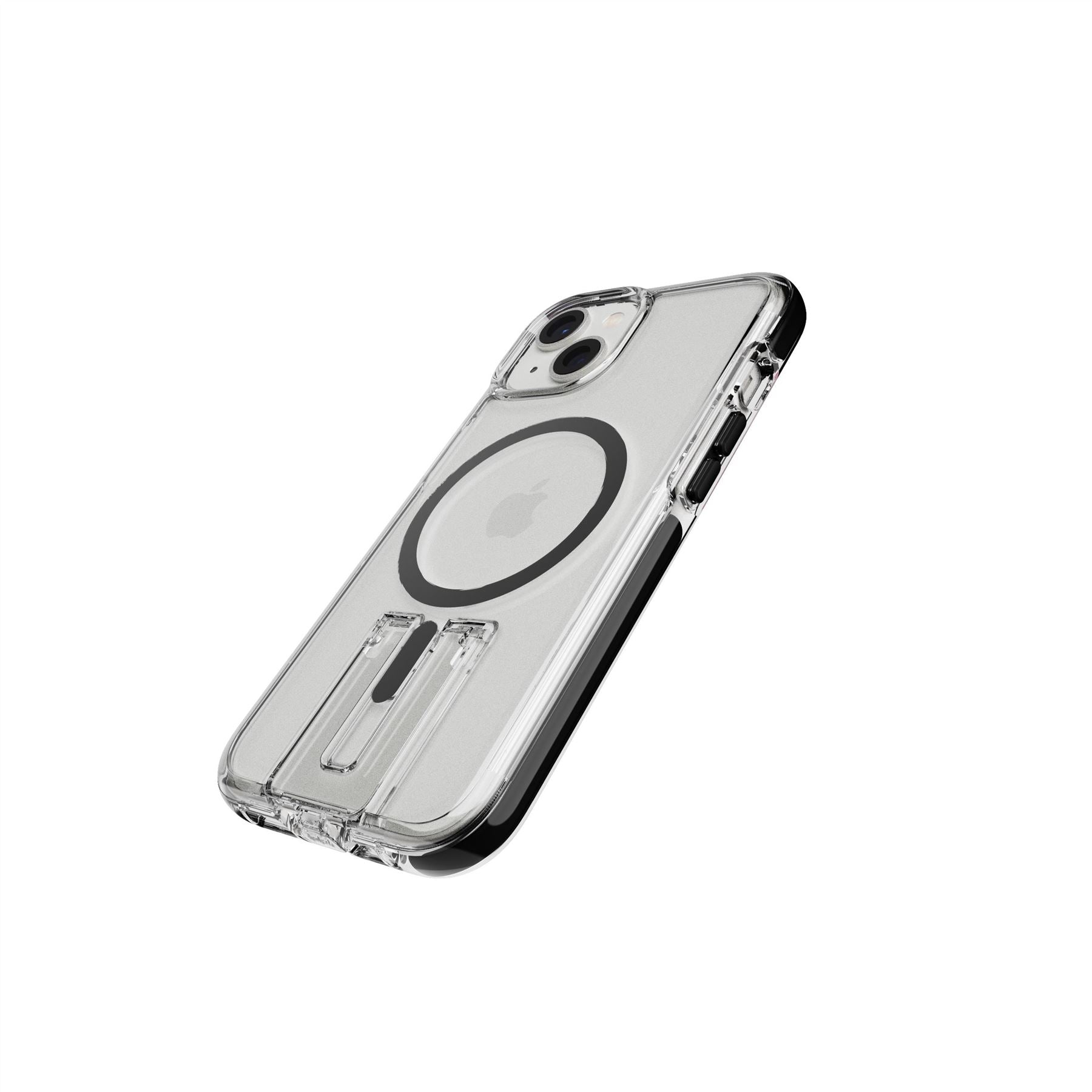 Evo Crystal Kick - Apple iPhone 14 Case MagSafe® Compatible - Clear Black