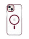 Evo Crystal - Apple iPhone 14 Plus Case MagSafe® Compatible - Burgundy
